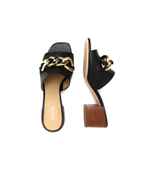 Кожаные шлепанцы Michael Kors - черный(40S2SCMP1L)