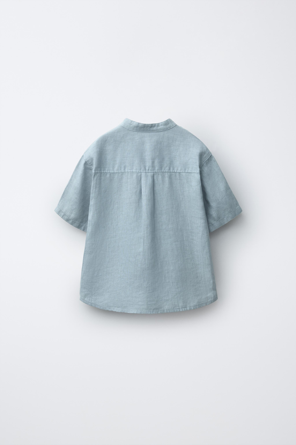 ZARA РУБАШКА ИЗ 100% ЛЬНА, СИНИЙ