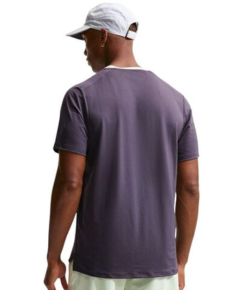 Мужская теннисная футболка Nike Court Advantage Dri-Fit - dark raisin/volt tint/white