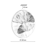 7747/DL PALE SN 124 Светильник светодиодный потолочный пластик/белый/мульти LED 48Вт 3000-6000К D380 IP43 пульт ДУ FLOREN