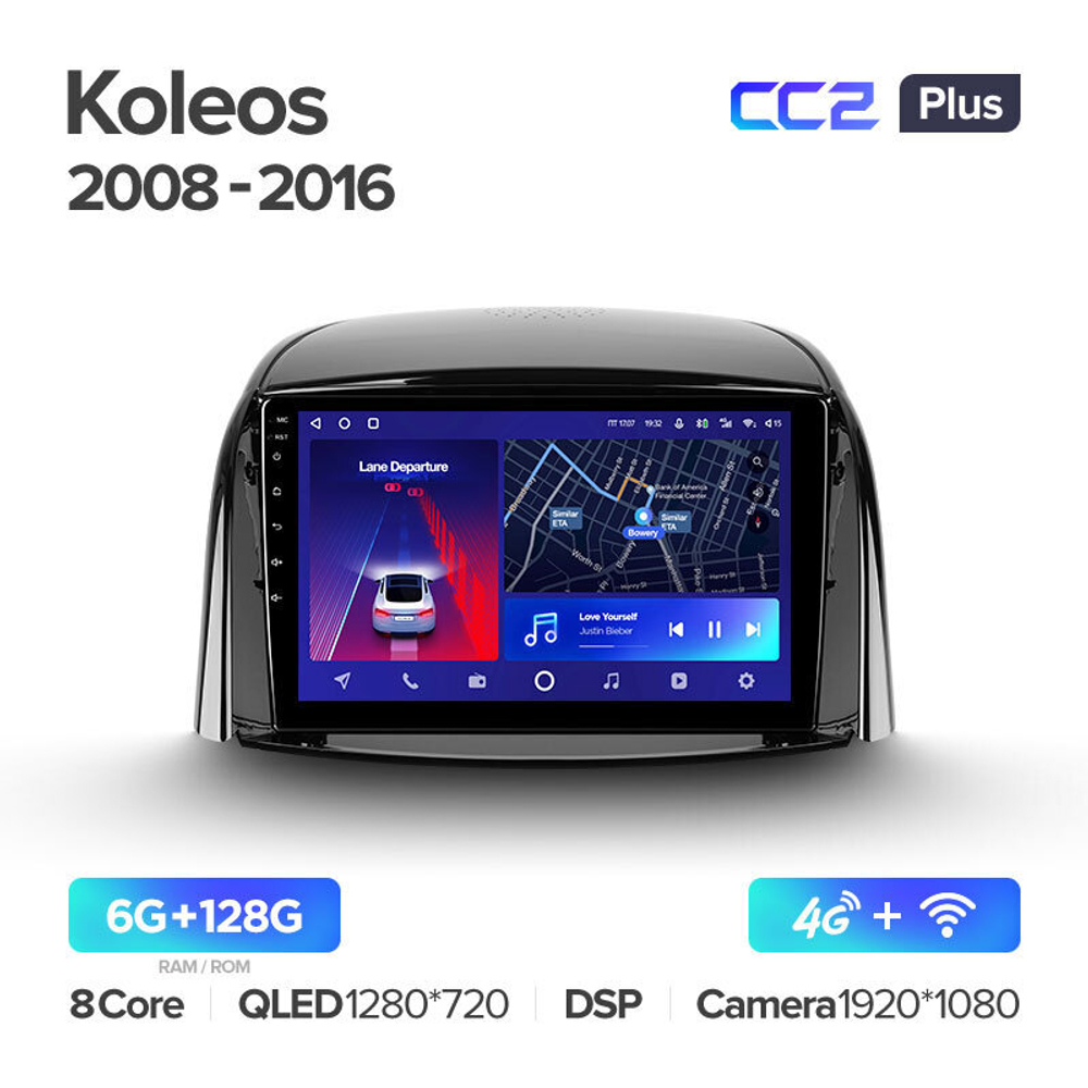 Teyes CC2 Plus 9" для Renault Koleos 2008-2016