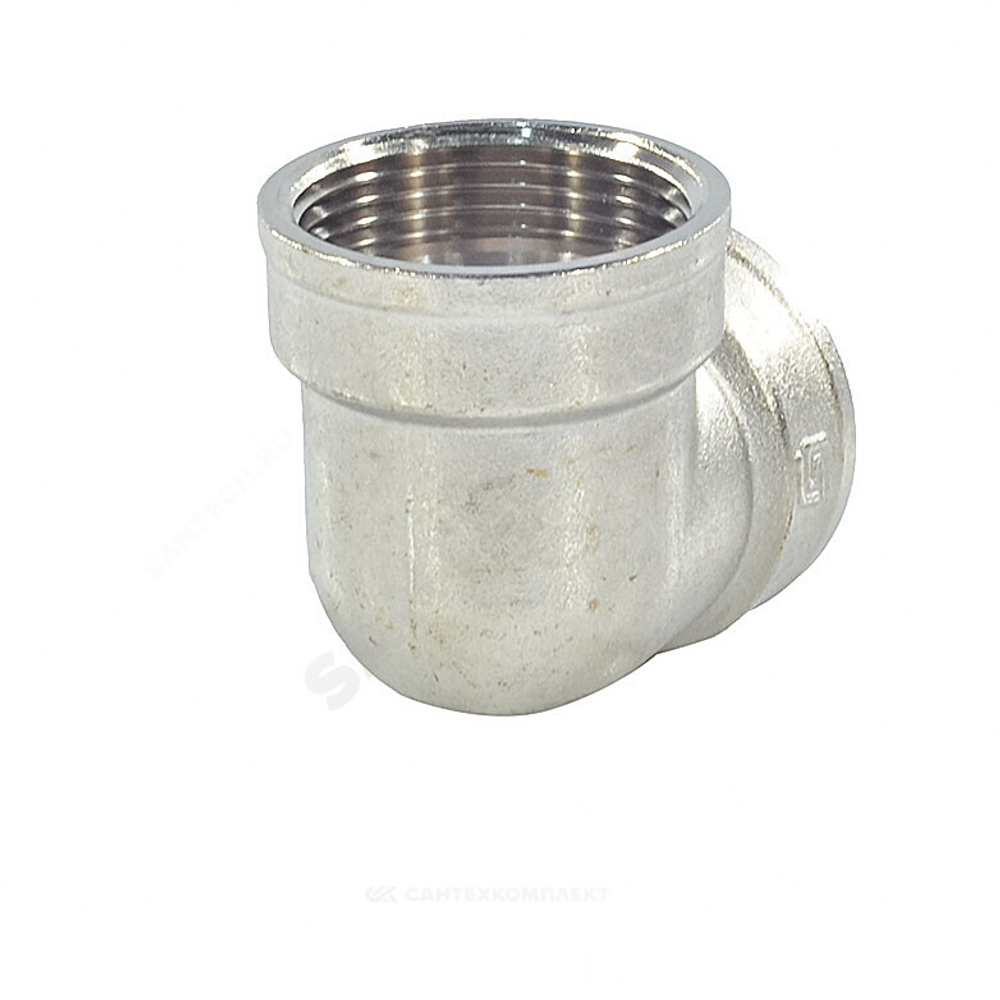 Угольник латунь никель Ду 15 (1/2") ВР/ВР SantechSystems