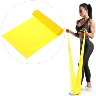 Жгут для йоги 0,35 мм*15 см*2 м (туба). желтый