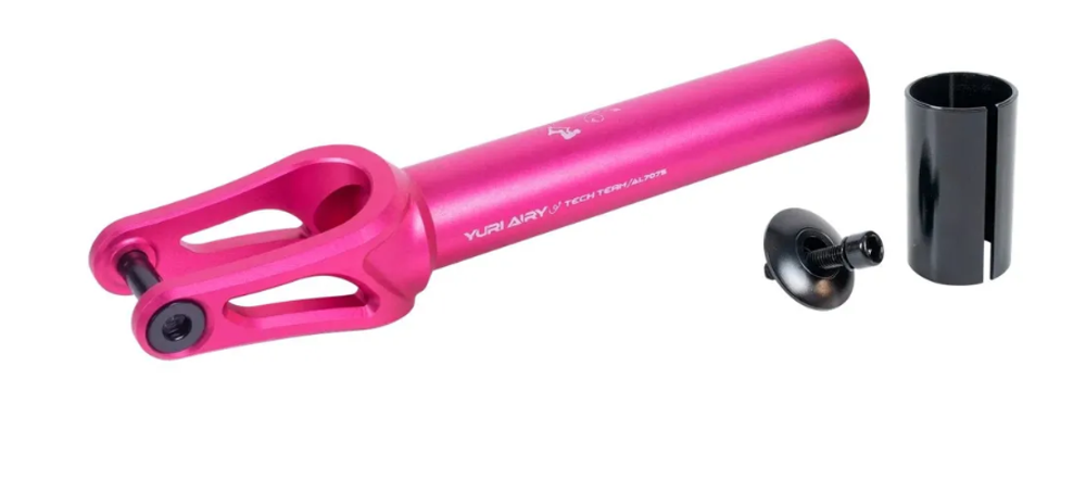 Вилка для X-Treme самоката, Yuri Airy fork AL 7075 (SCS/HIC 24x110мм колеса) Pink