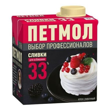 Сливки Петмол 33% 0,5 л