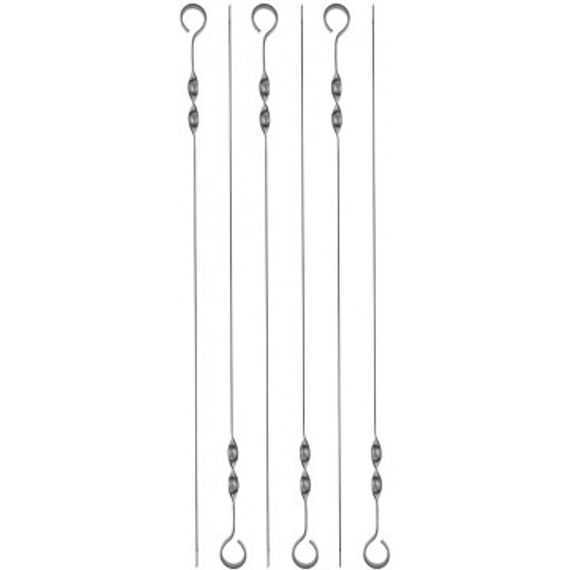 Набор плоских шампуров Helios Лайт 6 шт в блистере 60*1 см  HS-NH UI600C-6