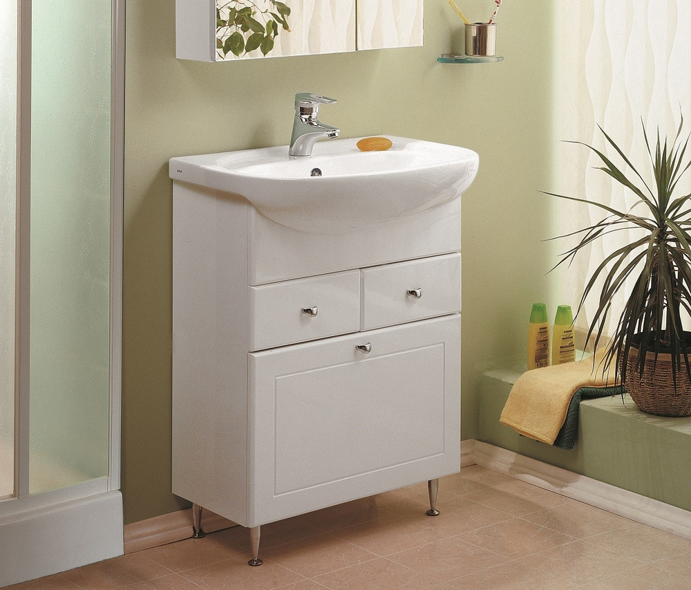 Тумба под раковину Акватон Норма 65 с бельевой корзиной