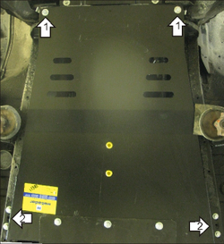Защита КПП. 3 мм, Сталь. для Mitsubishi L 200 2014-2015, Mitsubishi L 200 2006-2014 MOTODOR.11305