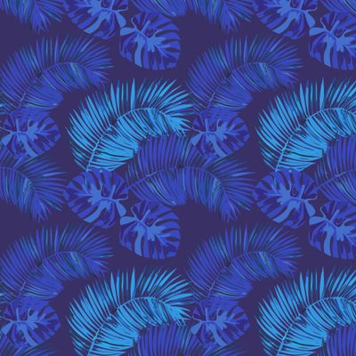 Листья пальмы и монстеры