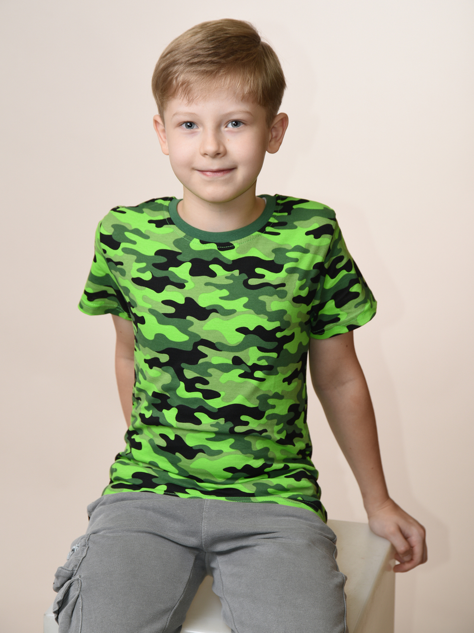 Футболка для мальчика камуфляжная