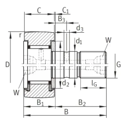 Опорный ролик KR52-PP TECHNIX