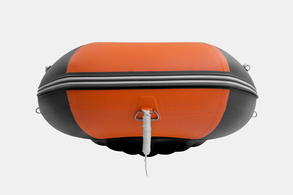 Надувная лодка GLADIATOR E380PRO оранжево-темносерый