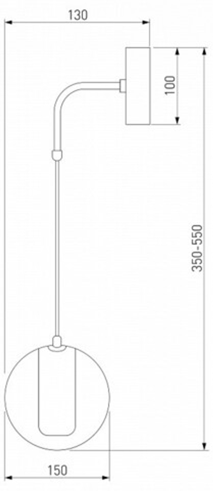 Бра Eurosvet Cobble 50258 LED дымчатый