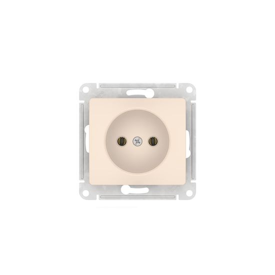 Розетка Glossa 16А без заземл. быстрозажим. клем. механизм беж. SE GSL000241S