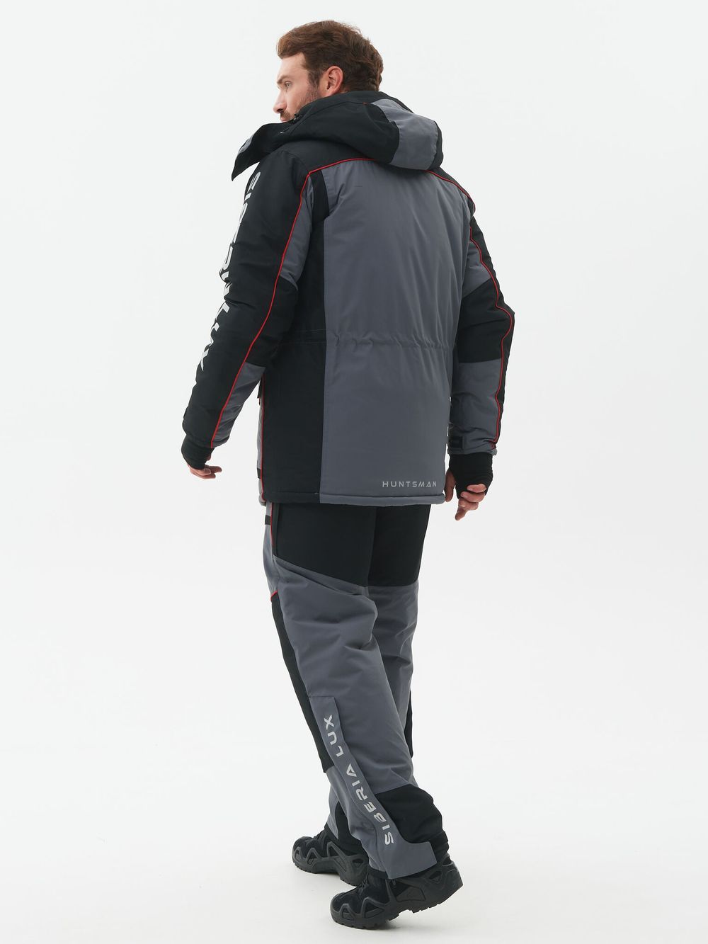 Костюм зимний Siberia LUX ткань Breathable цвет Серый/Черный