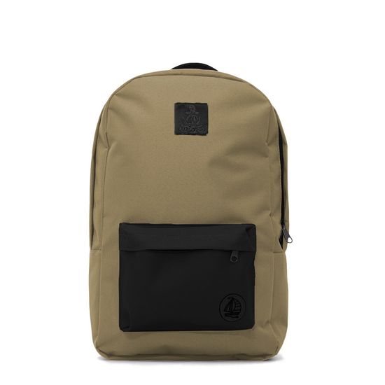 Рюкзак ЯКОРЬ: Капитанский Плот III бежевый / черный карман