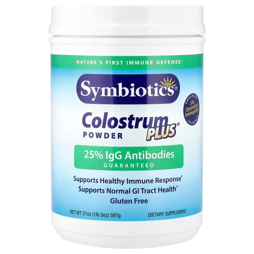 Symbiotics, Colostrum Plus, молозиво в порошке, 597 г (1,3 фунта)