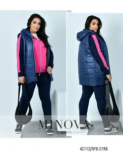 Жилет 8-219Б-синий Minova