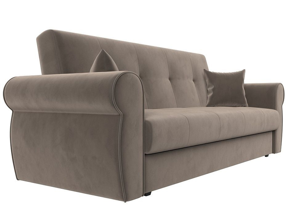 Диван-книжка Лига-019, Коричневый, Велюр, 118341