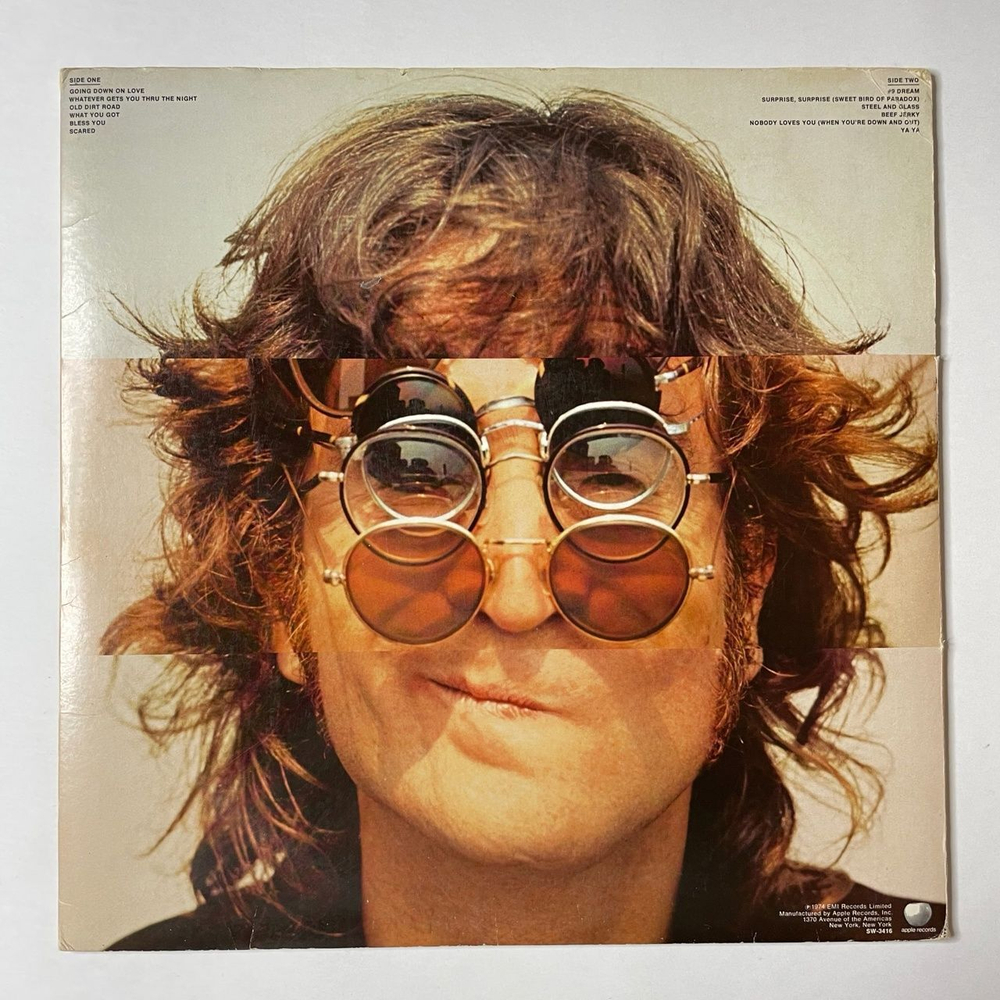 Винтажная виниловая пластинка LP John Lennon Walls And Bridges (USA 1974)