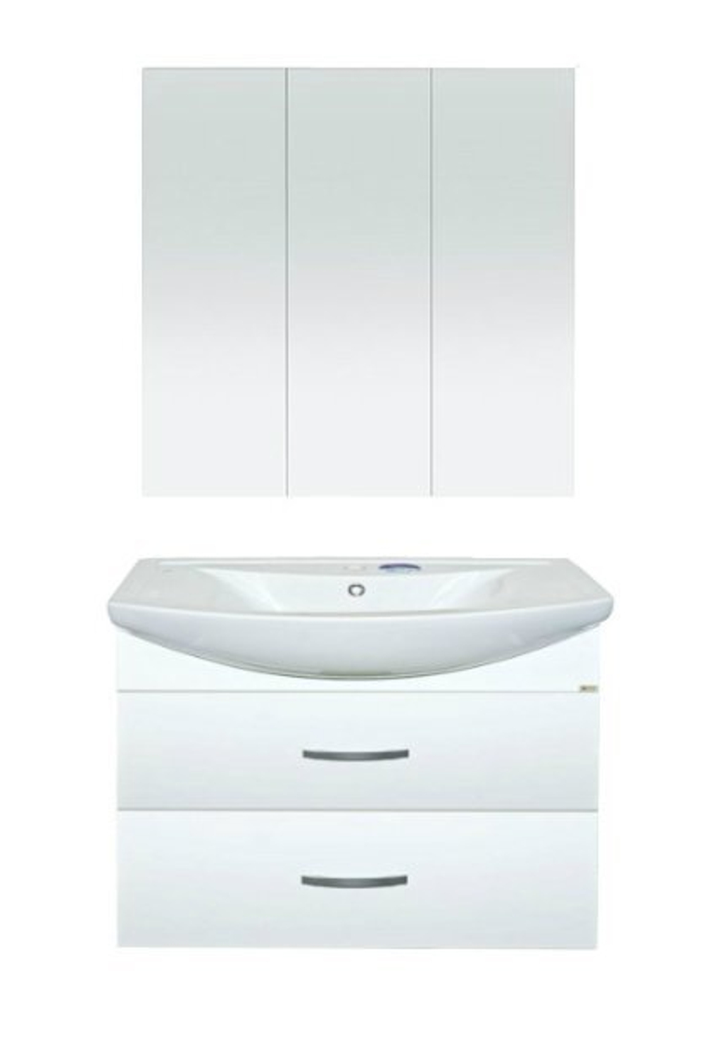 Тумба MISTY Балтика - 80 подвесная с 2 ящ. c умывальником