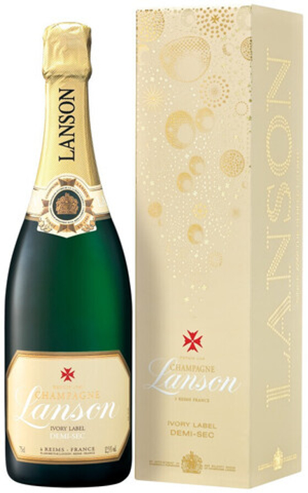 Шампанское Lanson Ivory Label Demi Sec gift box, 0,75 л.