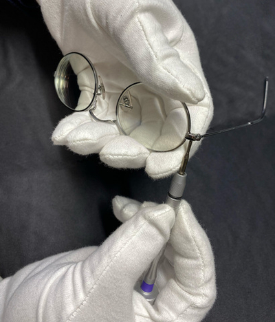 Установка линз в ободковую, полуободковую оправу