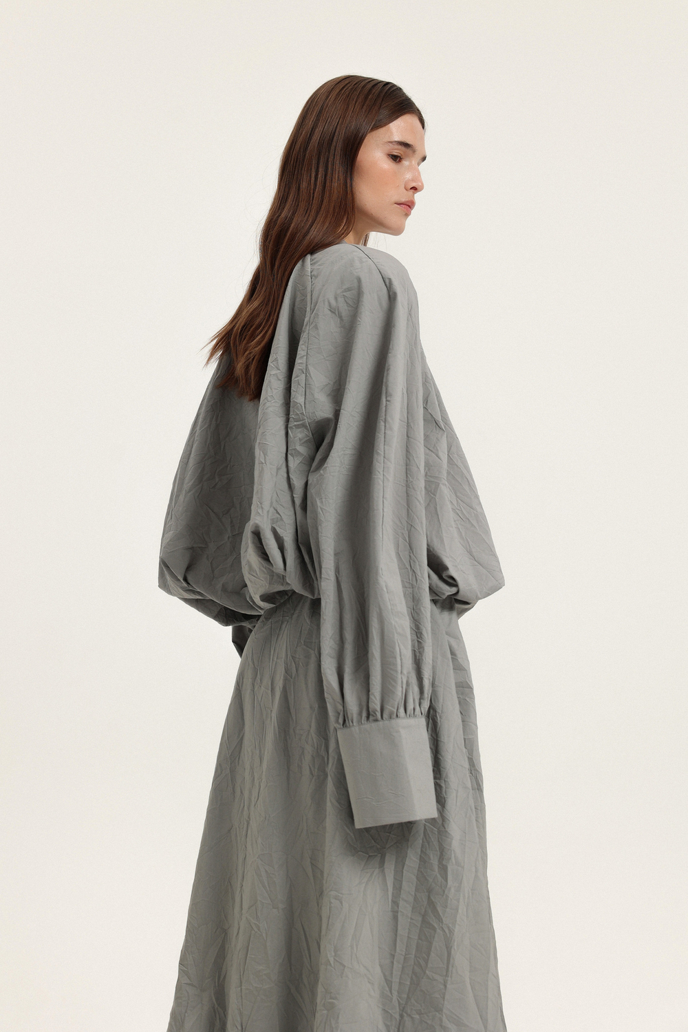 Рубашка из жатого хлопка