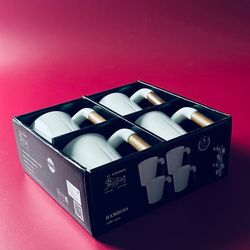 Lenardi 235-063 Набор из 4 кружек 300мл TROPICAL в под.уп.(х8)Фарфор