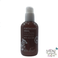 Сыворотка для лица с Муцином улитки FORTHESKIN SNAIL SOLUTION AMPOULE, 100 мл.