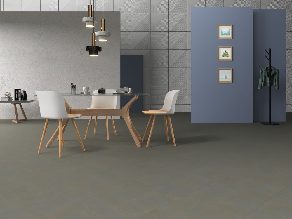 Натуральный линолеум Marmoleum Modular te3747 Lakeland Shale