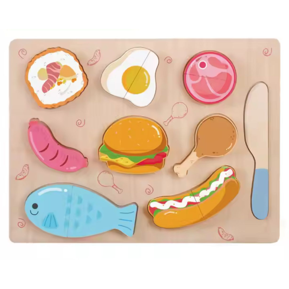 Фрукты из дерева на липучках