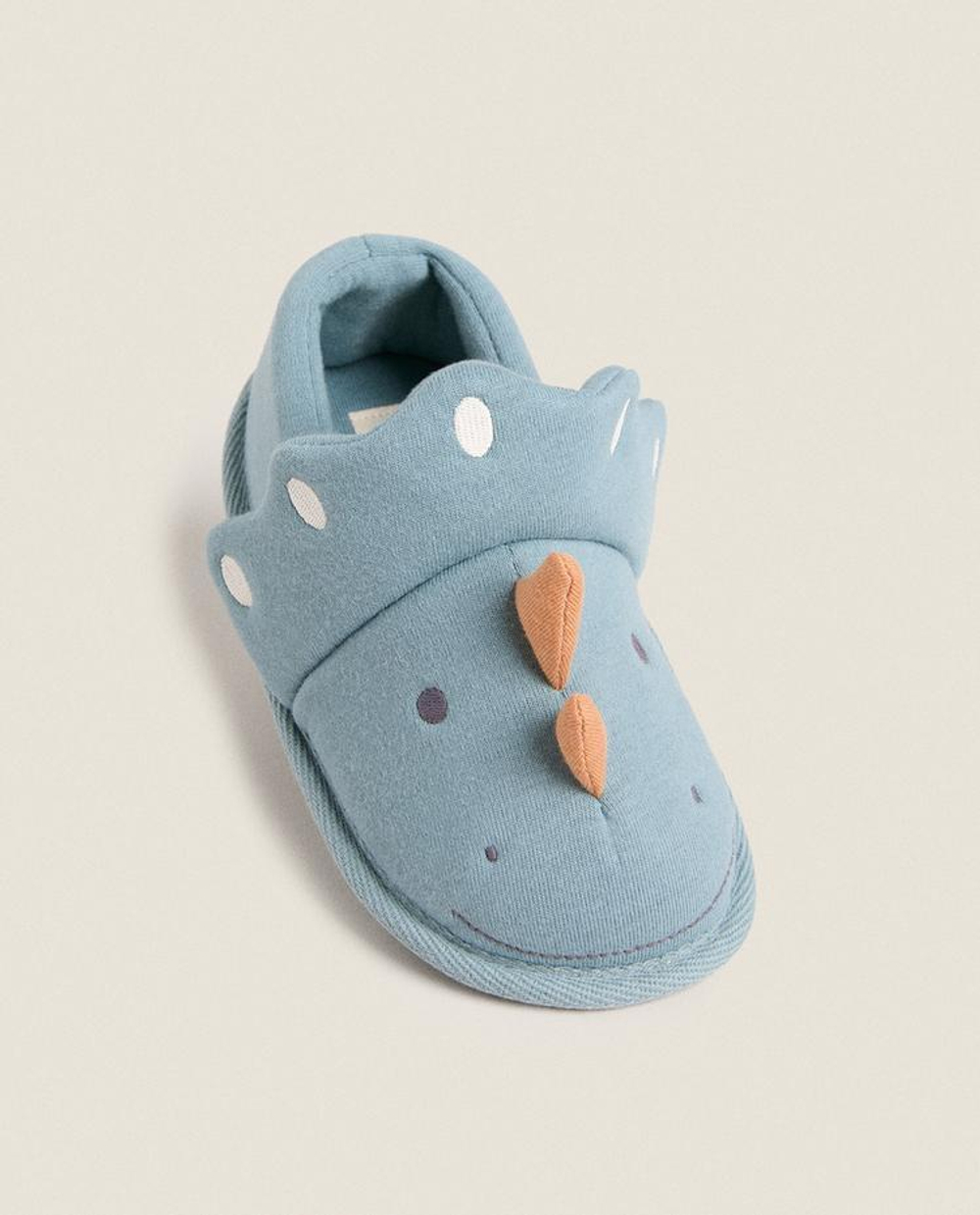 ZARA HOME ДЕТСКИЕ ТАПОЧКИ "ДИНОЗАВРИК", ТЕМНО-СИНИЙ