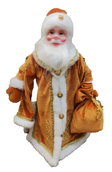 Дед Мороз под елку Царский Золотой 50 см., Коломеев (ДМ-2103)