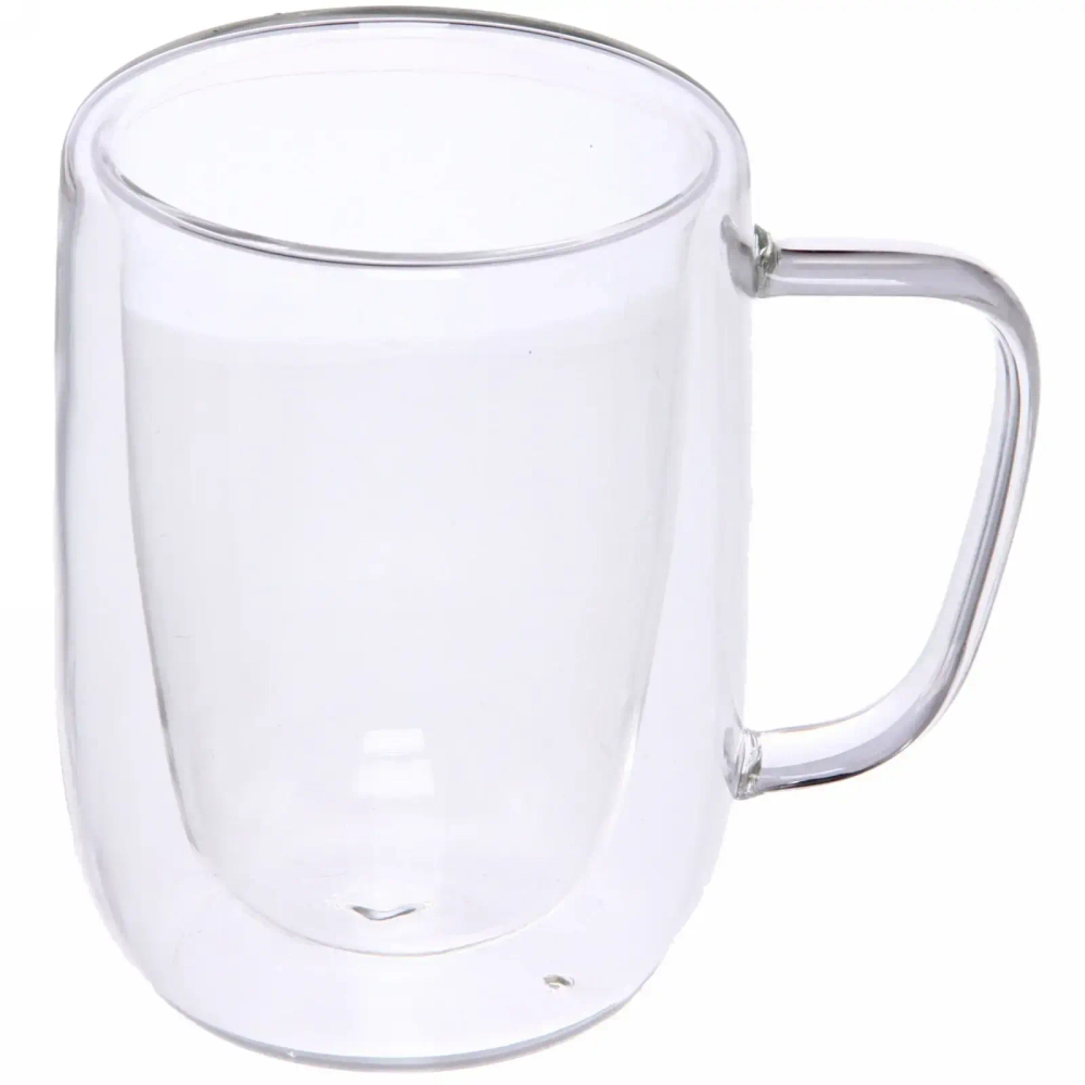 Кружка стеклянная с двойными стенками 250мл «Хай-Тек»