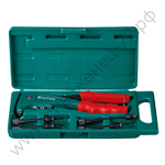 KRAFTOOL Combo2-M6, 2 вида заклёпок, комбинированный литой заклепочник в кейсе (31180)