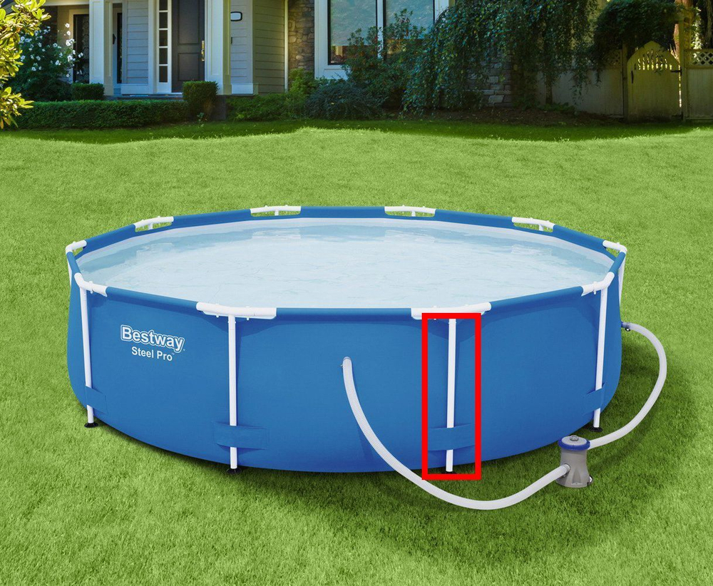 305х100 см. Bestway Вертикальная ножка бассейна (опора) - запчасть для круглого каркасного бассейна серии Steel Pro Bestway артикул 14415