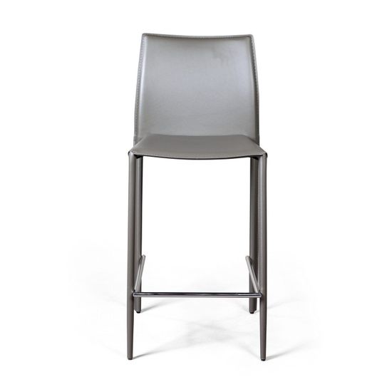 Стул полубарный Rolf, кожа тауп