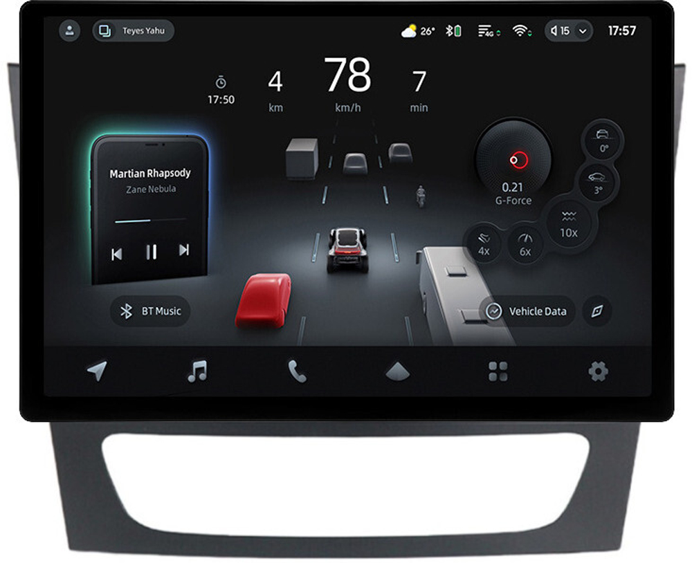 Магнитола для Mercedes-Benz E W211 2002-2010, CLS C219 - Teyes CC4-PRO монитор 13" 2K QLED на Android 13, Snapdragon 778G, 8+128, AI, CarPlay, DSP, 4G SIM-слот