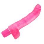 Розовый вибратор с изогнутым кончиком Penetrator Curve Dong 7.5 - 19 см. (Цвет: розовый)