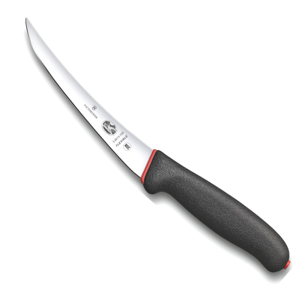 Нож Victorinox разделочный, лезвие 15 см прямое, черный