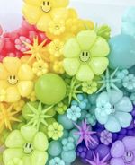 Шар (28''/71 см) Цветок, Ромашка (надув воздухом), Желтый, 1 шт.