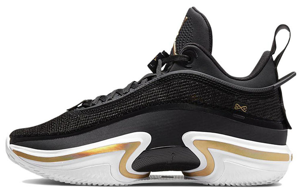 Jordan Air Jordan 36 Low Pf Black Gold Tpu Hyper Sneakers