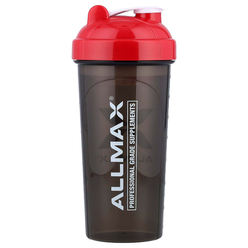 ALLMAX, шейкер для защиты от протеканий, черный/красный, 700 мл (25 унций)