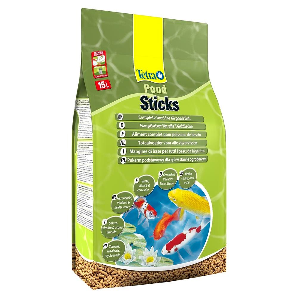 Tetra Pond Sticks 15 л - корм для прудовых рыб (палочки)