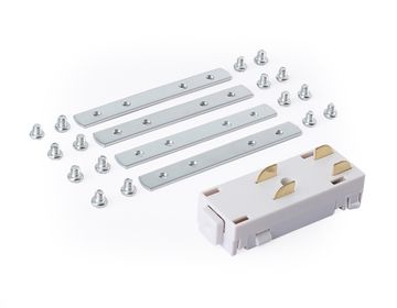 Коннектор питания прямой с соединителем для шинопровода в натяжной потолок GL1107 WH белый Magnetic 220V Ambrella