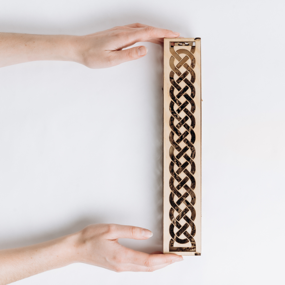 Деревянный Органайзер, короб, футляр для веретена 330 мм. OV11