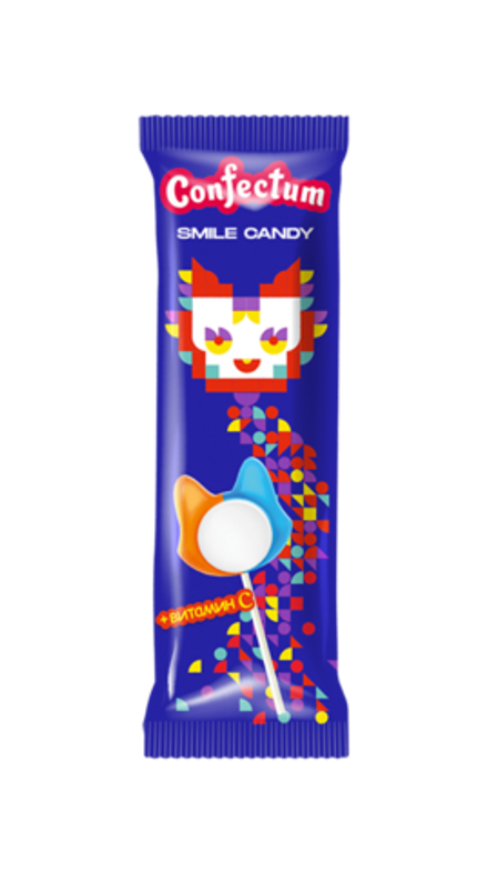 Карамель леденцовая на палочке "Confectum Smile Candy" микс, 8гр х 720шт