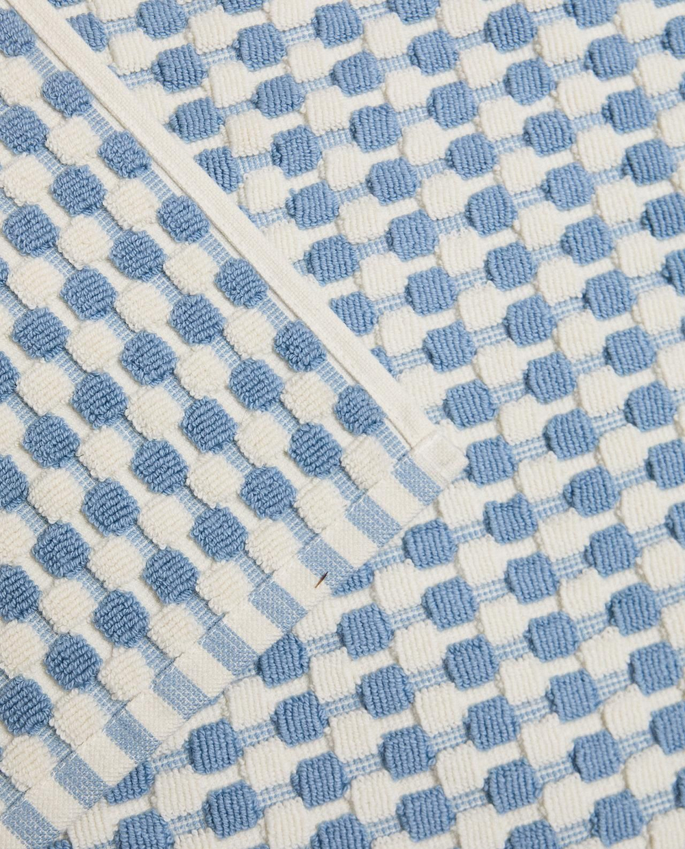 Zara Home - Текстурированный тканевый коврик для ванной комнаты, синий, 50x80 см