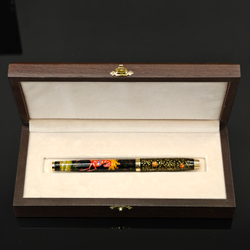 Ручка с колпачком расписная Parker красный Сказочный Конь" в футляре